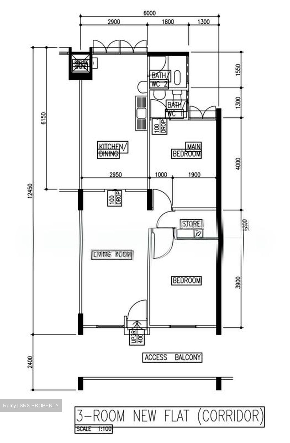 Blk 712 Chong Pang Green (Yishun), HDB 3 Rooms #557779931